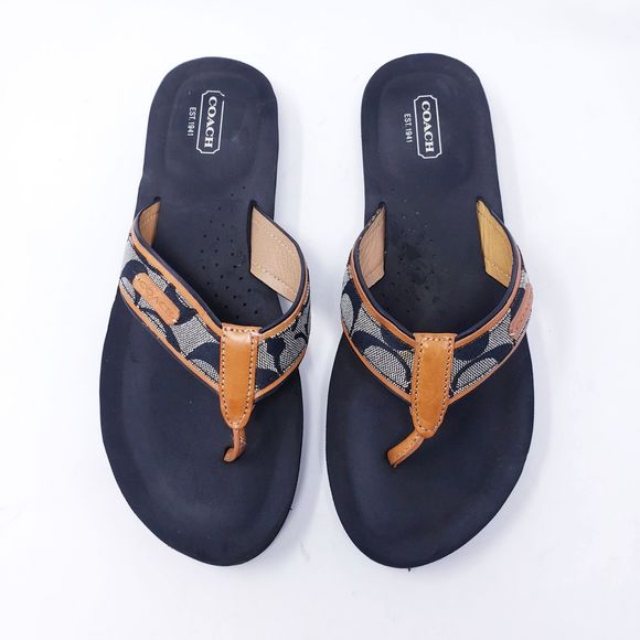 Coach | Shoes | Coach Signature Juanita Flip Flop Size 95b | Poshmark